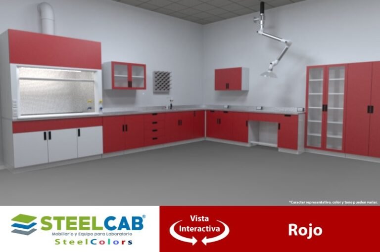 Muebles para Laboratorio STEEL COLORS elige tu color ideal.